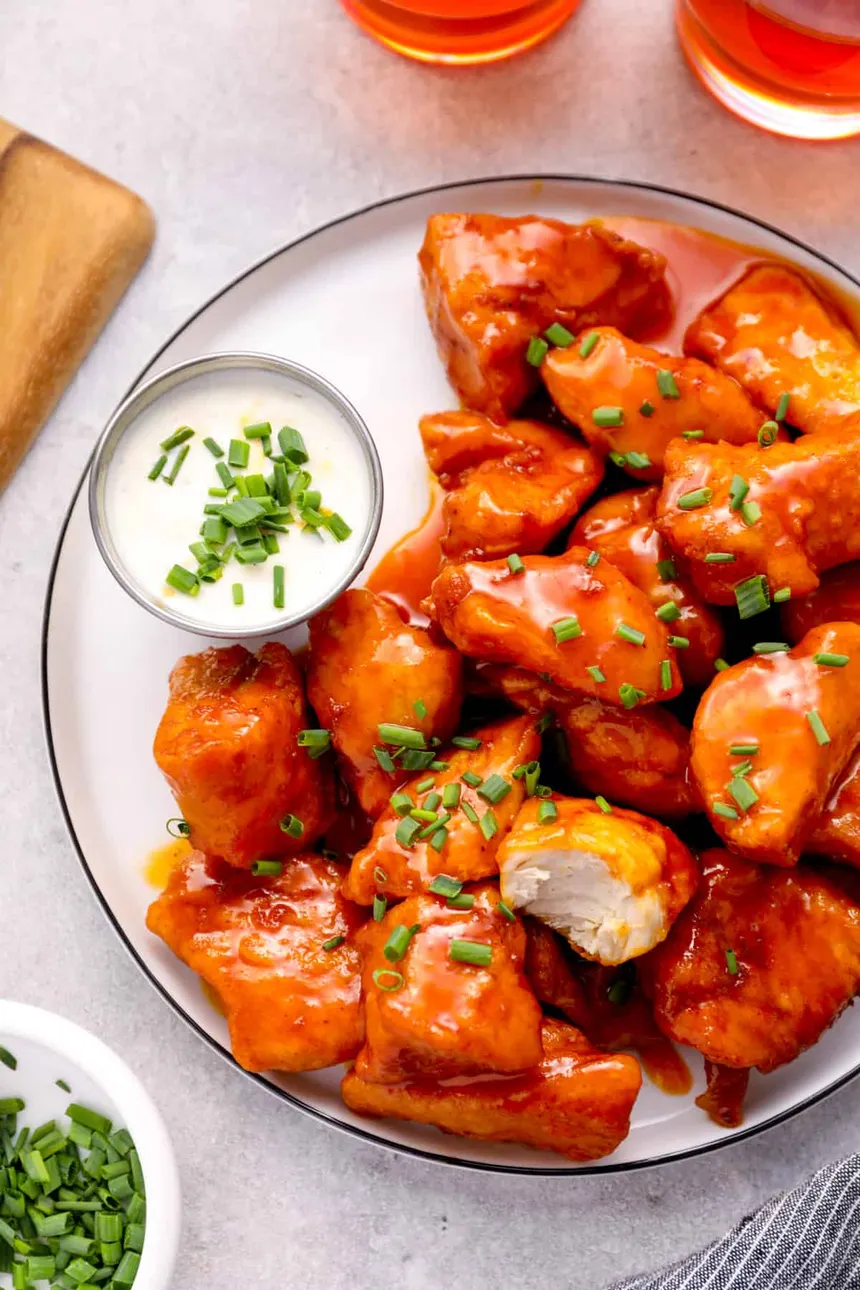 Platter of Chicken Wings in Honey Garlic Flavor